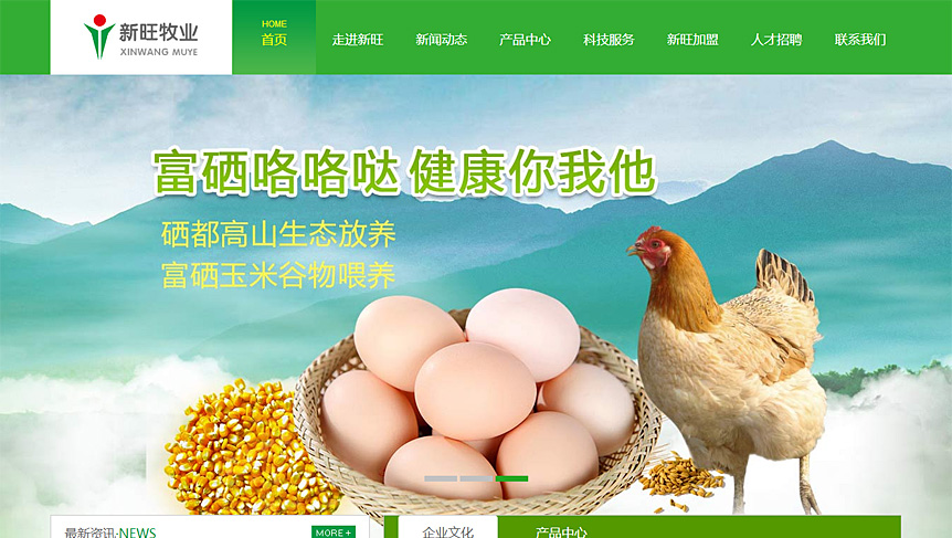 新旺牧業(yè)網(wǎng)站截圖